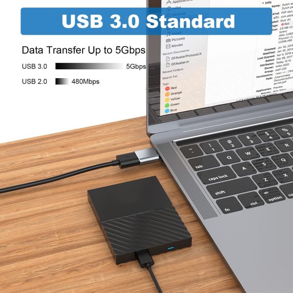 AreMe USB C Male to USB 3.0 Female Adapter-2