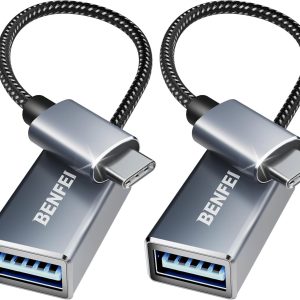 Benfei USB-C to USB 3.0 Adapter 2 Pack Red-0