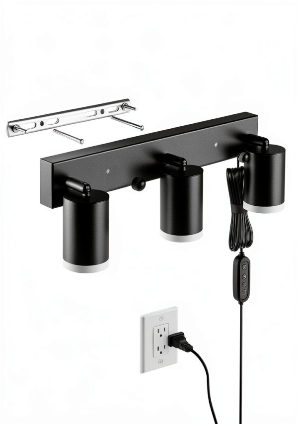 Vtuik LED Spotlight with 3 Pivoting Heads-1