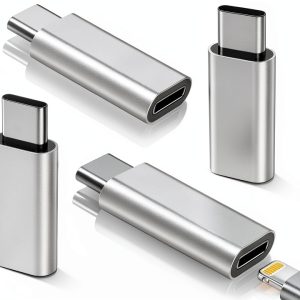 xiwxi USB-C to Lightning Adapter 4 Pack Silver-0