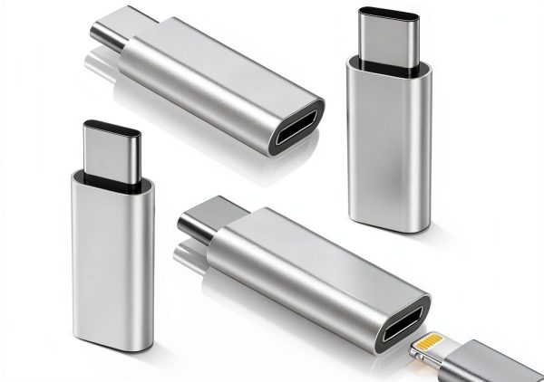 xiwxi USB-C to Lightning Adapter 4 Pack Silver-0