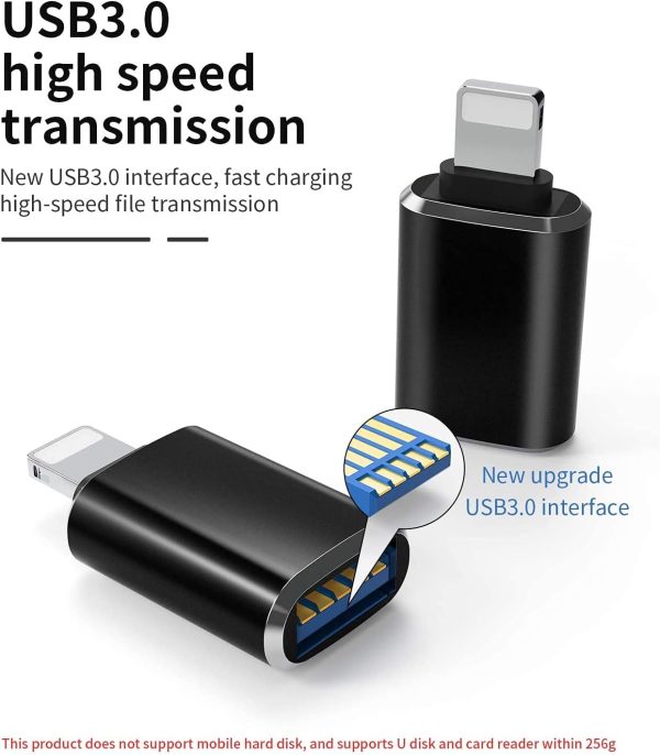 esbeecables OTG05 USB Camera Adapter for iPhone iPad-3
