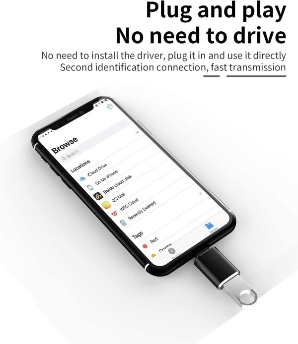 esbeecables OTG05 USB Camera Adapter for iPhone iPad-2