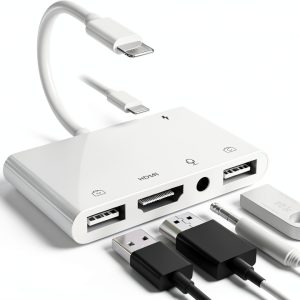 FEINODI iPhone HDMI Adapter White-0