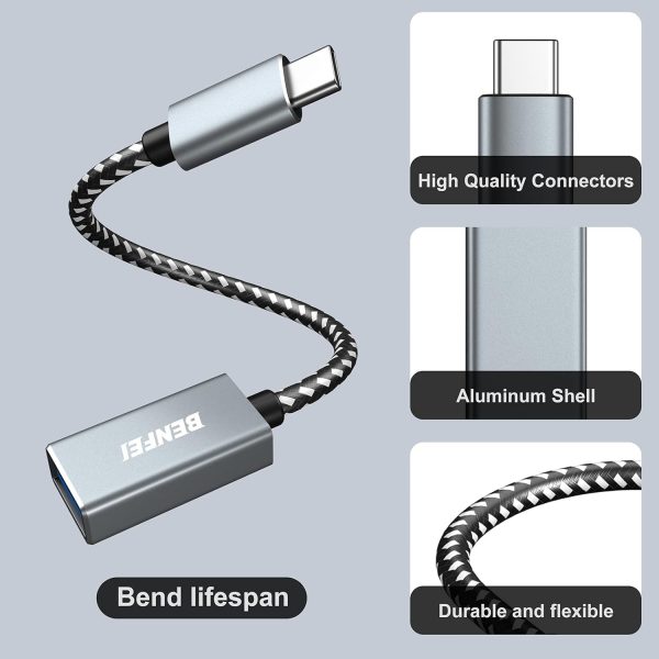 Benfei USB-C to USB 3.0 Adapter 2 Pack Red-3