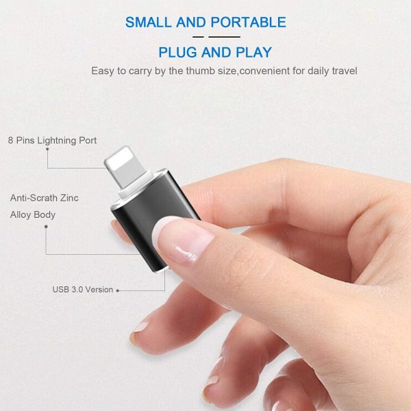 esbeecables OTG05 USB Camera Adapter for iPhone iPad-1