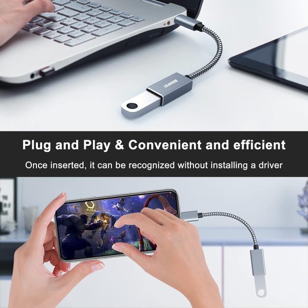 Benfei USB-C to USB 3.0 Adapter 2 Pack Red-2