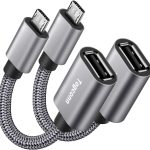 Togconn USB C to USB A Adapter Nylon Braided Pack-0