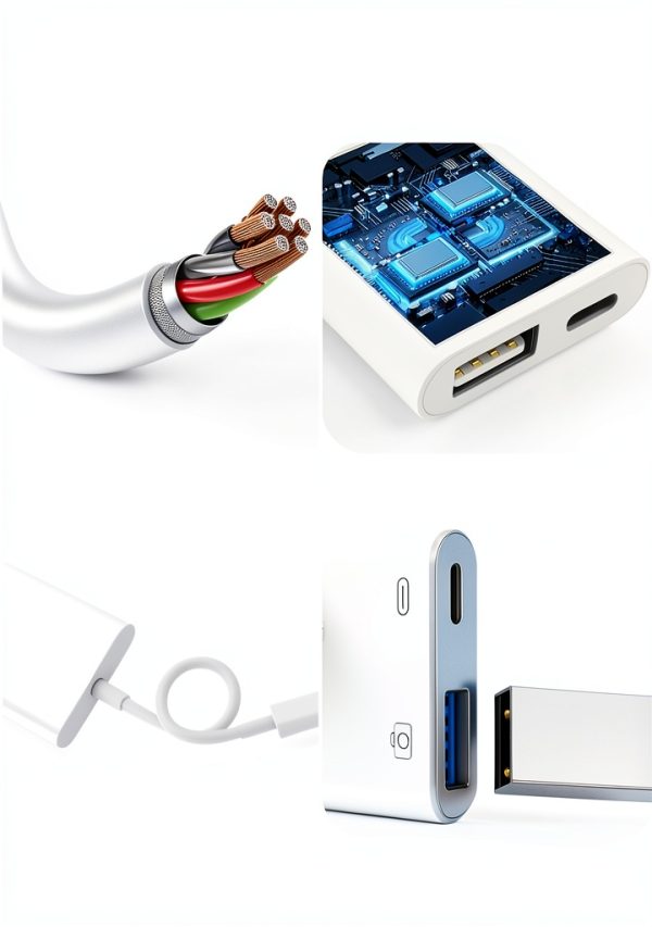 Microwoo iPhone USB Camera Adapter White PlugPlay-5