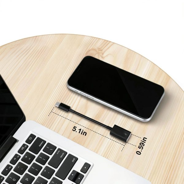 USB C to USB Adapter FLEAVER Durable Type‑C 2.0-1