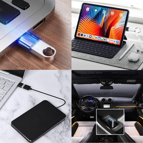 Mepsies USB C to USB A Adapter Black-4