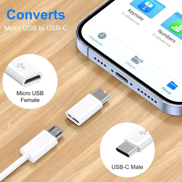 Vanjua Micro USB to USB C Adapter for Cell Phones-2