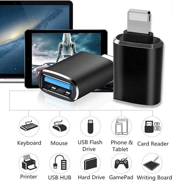 esbeecables OTG05 USB Camera Adapter for iPhone iPad-7
