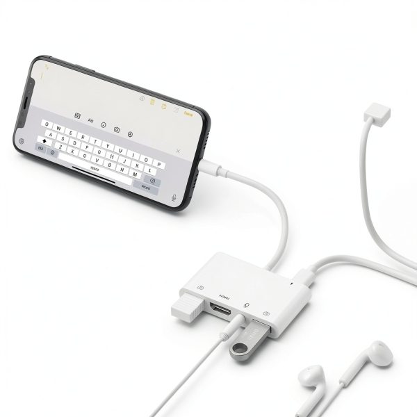 FEINODI iPhone HDMI Adapter White-6