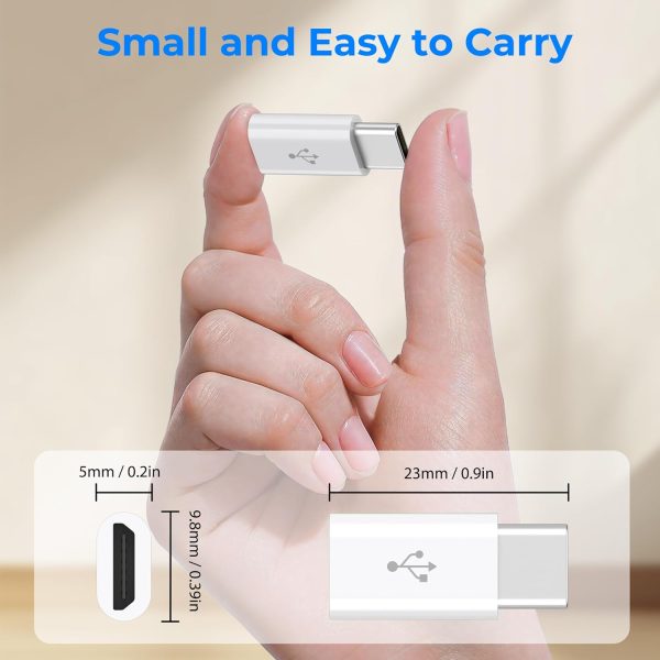 Vanjua Micro USB to USB C Adapter for Cell Phones-4