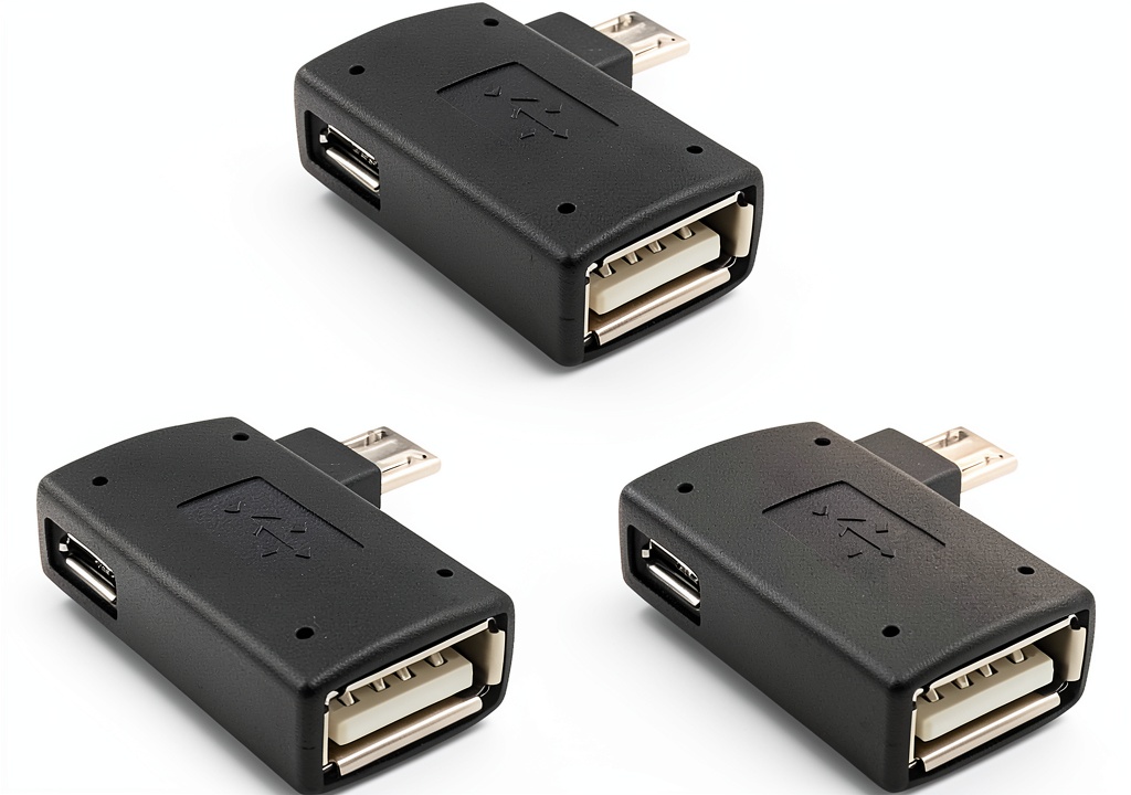 Micro USB OTG Adapter connected to Fire Stick 4K MAX