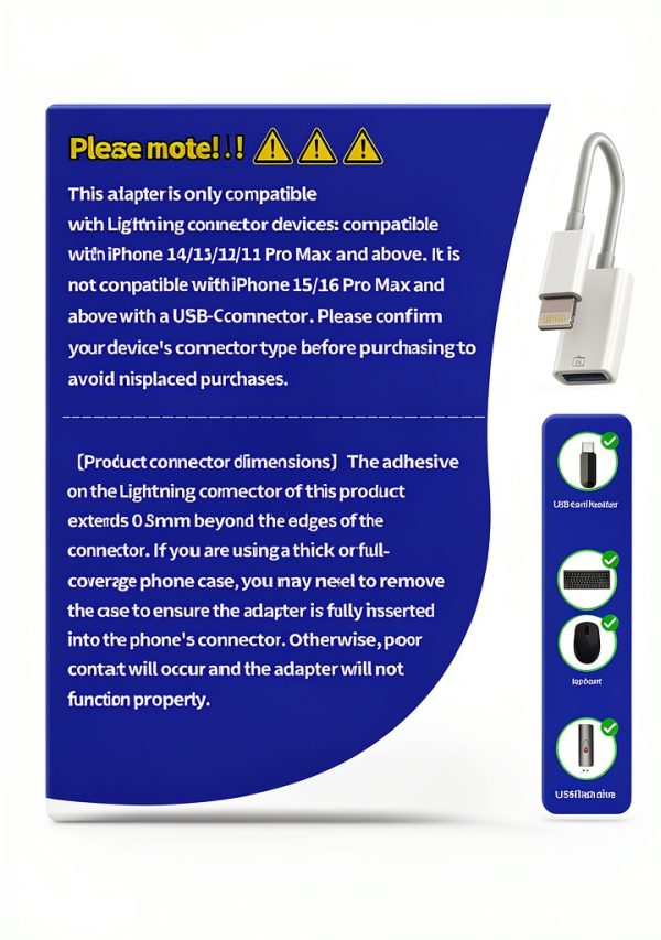 Lightning to USB OTG Adapter for iPhone-2