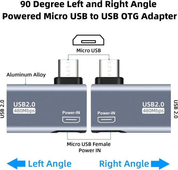 AreMe Micro USB OTG Adapter 2 Pack Streaming-1