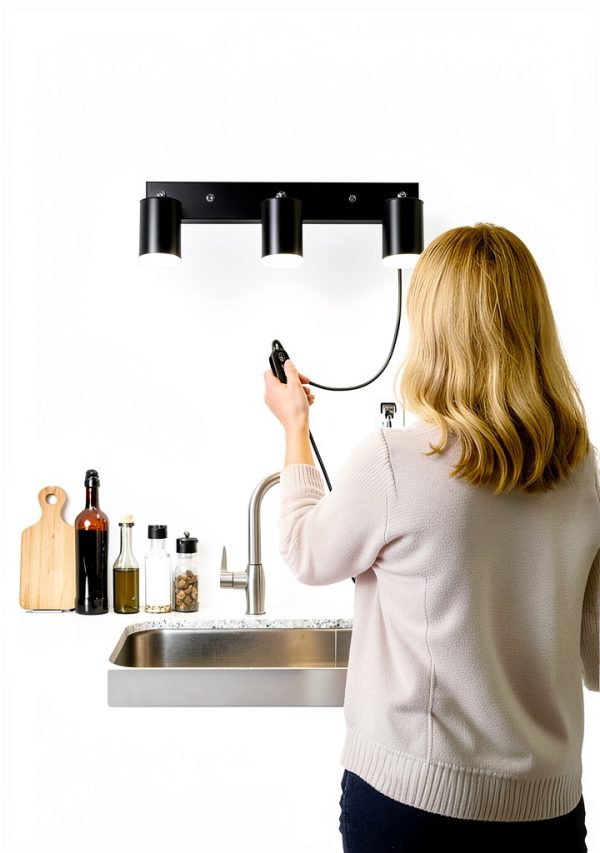 Vtuik LED Spotlight with 3 Pivoting Heads-4