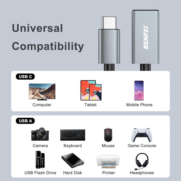 Benfei USB-C to USB 3.0 Adapter 2 Pack Red-5