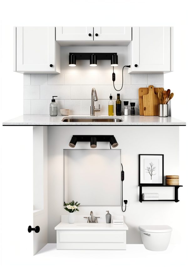 Vtuik LED Spotlight with 3 Pivoting Heads-6