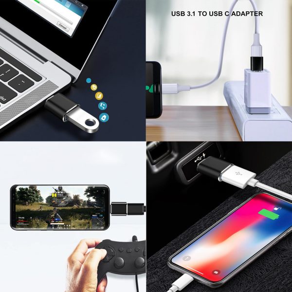 Mepsies USB C to USB A Adapter Black-5