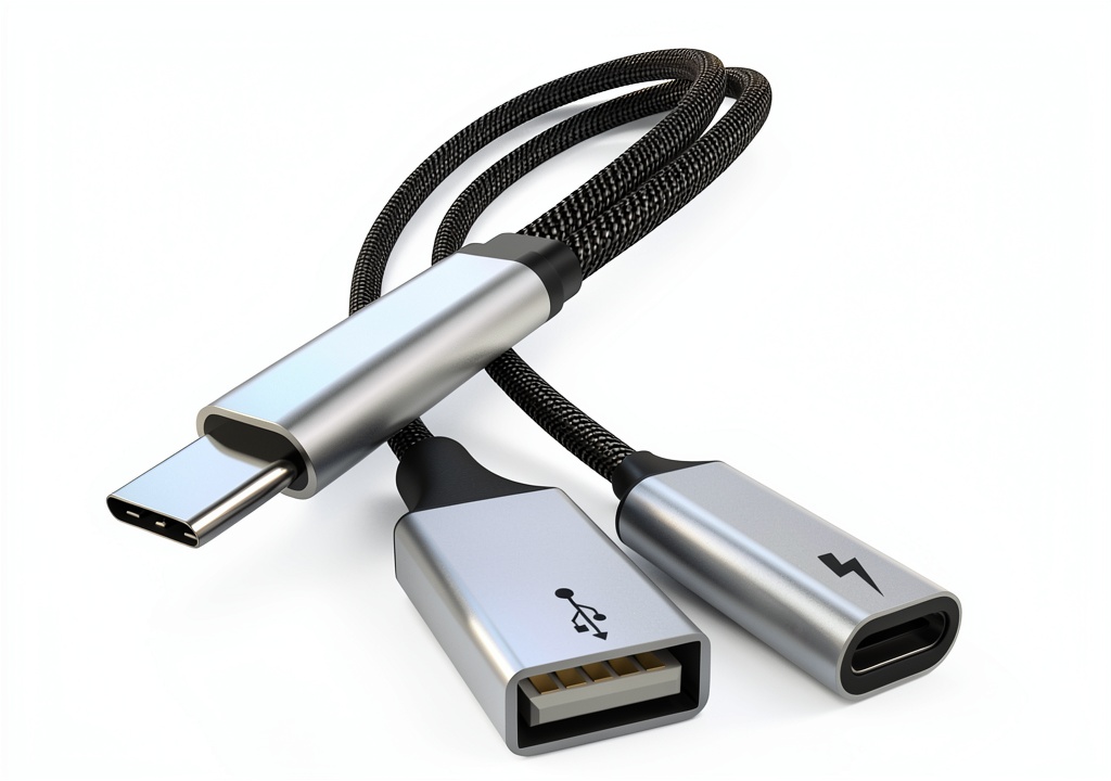 MOGOOD USB C OTG Adapter with 60W PD Charging and 2 in 1 USB C Splitter