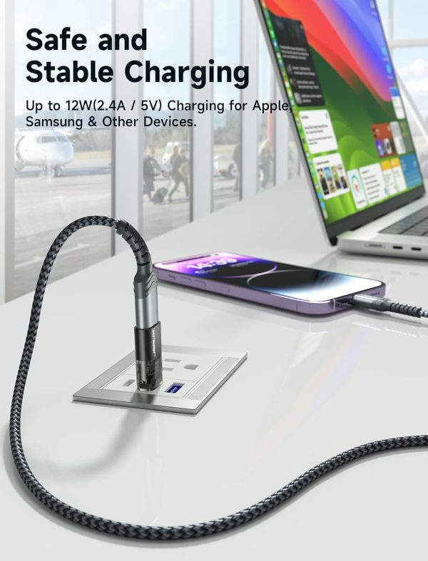 JSAUX USB C Data Blocker 4 Pack Grey Black-3