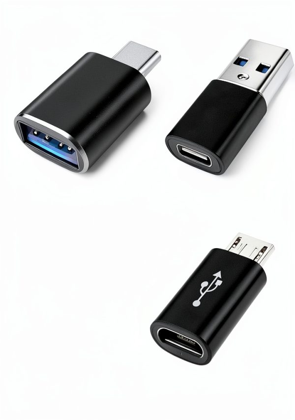 USB C Adapter Mepsies 4‑Pack OTG Combo for Phones-1