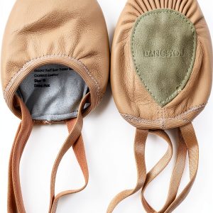 DANCEYOU Ballet Shoes Pink Kids High Stretch Lyrical Suede-0
