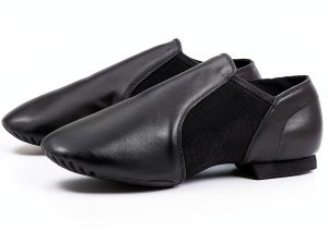 Women's Jazz Shoes Black Leather Brand X-0