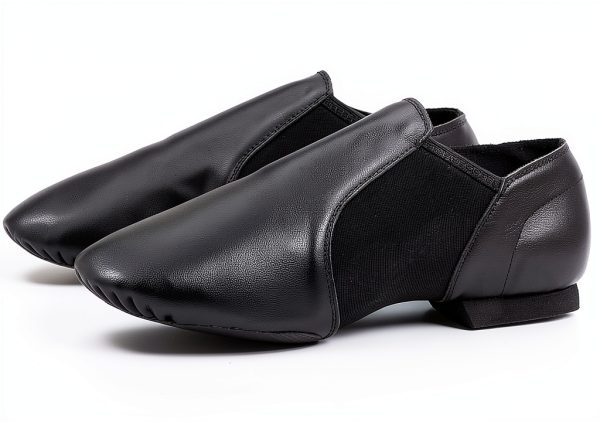 Women's Jazz Shoes Black Leather Brand X-0