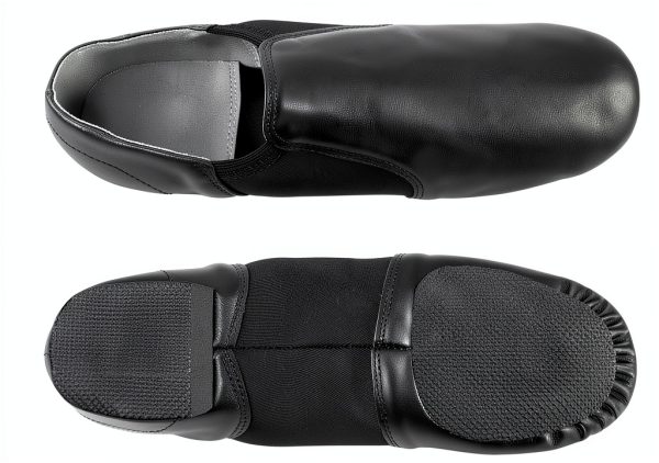 Women's Jazz Shoes Black Leather Brand X-4