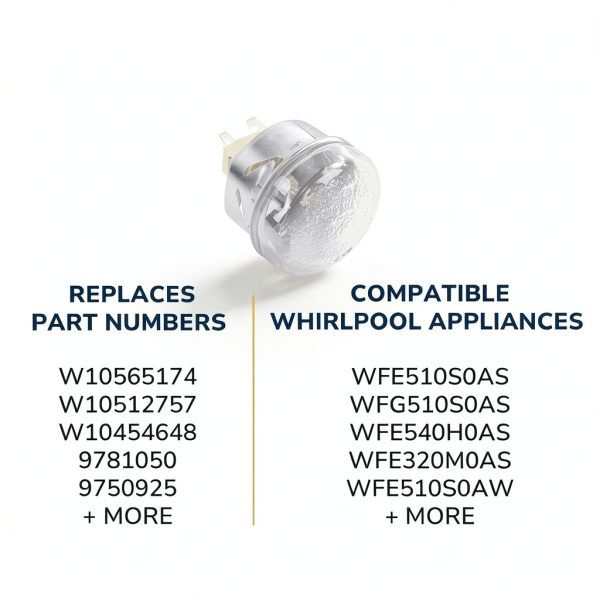 Whirlpool W11594027 Electric Oven Light Assembly Multicolor-4