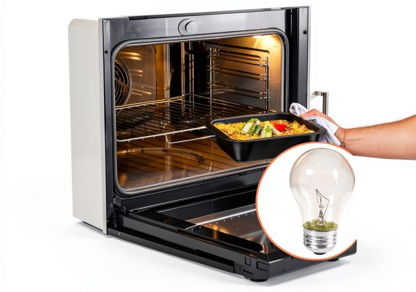 Lamp Housing Assembly WB08T10002 Delixike Oven Light Bulb 40W-3